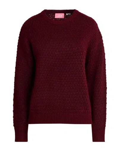 Jjxx By Jack & Jones Woman Sweater Burgundy Size M Recycled Polyester, Polyester, Acrylic, Nylon In Red