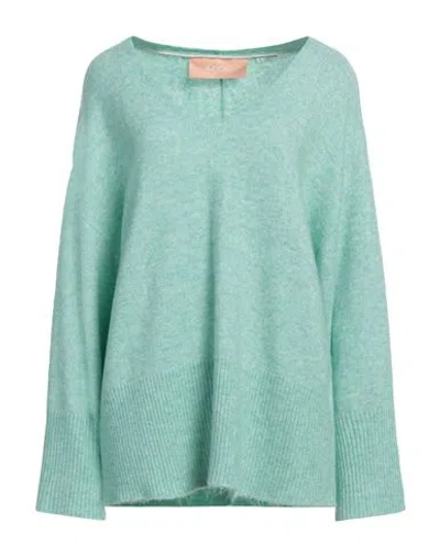 Jjxx By Jack & Jones Woman Sweater Light Green Size M Recycled Polyester, Acrylic, Wool, Elastane