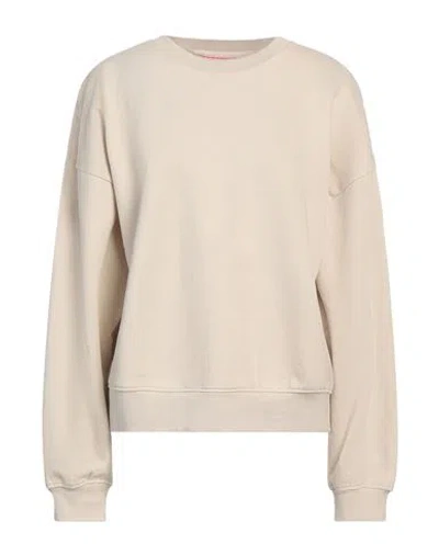 Jjxx By Jack & Jones Woman Sweatshirt Beige Size L Cotton, Polyester