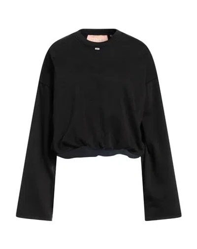 Jjxx By Jack & Jones Woman Sweatshirt Black Size L Cotton, Polyester