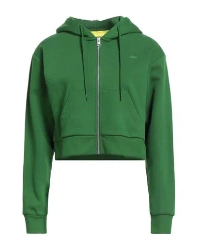 Jjxx By Jack & Jones Woman Sweatshirt Green Size L Cotton, Polyester