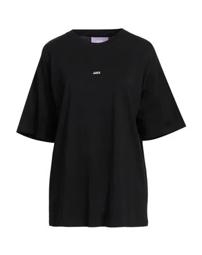 Jjxx By Jack & Jones Woman T-shirt Black Size L Organic Cotton