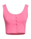 Jjxx By Jack & Jones Woman Top Magenta Size L Cotton, Elastane In Magenta