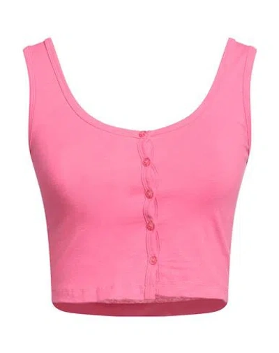 Jjxx By Jack & Jones Woman Top Magenta Size L Cotton, Elastane