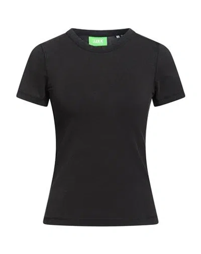 Jjxx By Jack & Jones Woman T-shirt Black Size Xs Cotton, Elastane