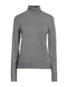 Jjxx By Jack & Jones Woman Turtleneck Grey Size L Viscose, Nylon In Grey