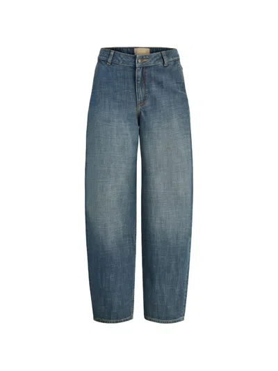 Jjxx Edna Buckle-detail Jeans In Blue