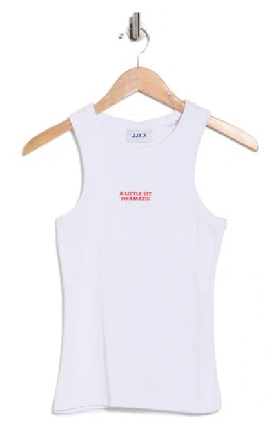 Jjxx Forest Embroidered Tank Top In White