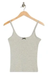 Jjxx Lelu Pointelle Stitch Camisole In Gray