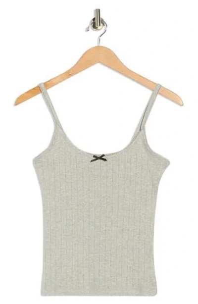 Jjxx Lelu Pointelle Stitch Camisole In Gray