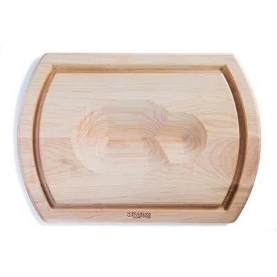 Jk Adams Maple Reversible Carving Board, Wood Cutting Board, 20" X 14" X 1.25" In Neutral