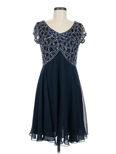 Pre-owned Jkara Cocktail Dress In Blue