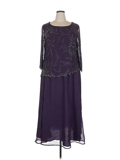 Pre-owned Jkara Cocktail Dress In Purple