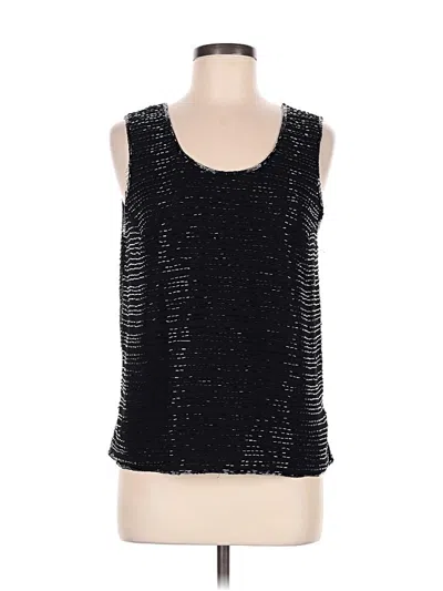 Pre-owned Jkara Sleeveless Top Black Square Neckline Tops