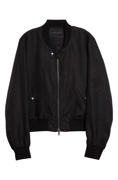 Jkeefer Breakdown Wool & Silk Bomber Jacket In Black