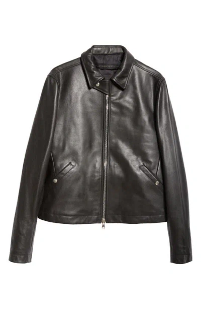 Jkeefer Ian Leather Jacket In Black