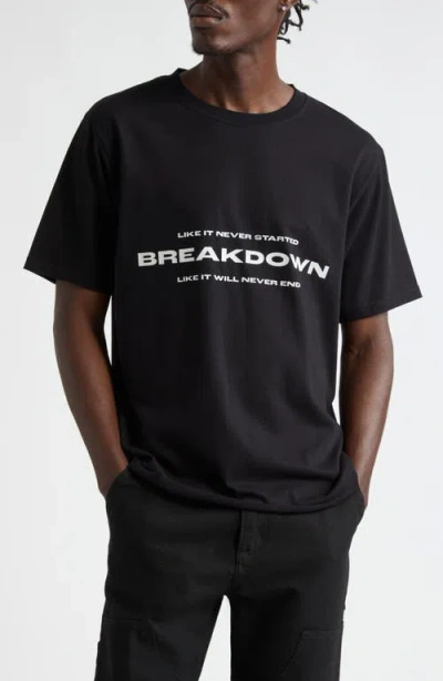 Jkeefer Print 2 Organic Cotton Graphic T-shirt In Black
