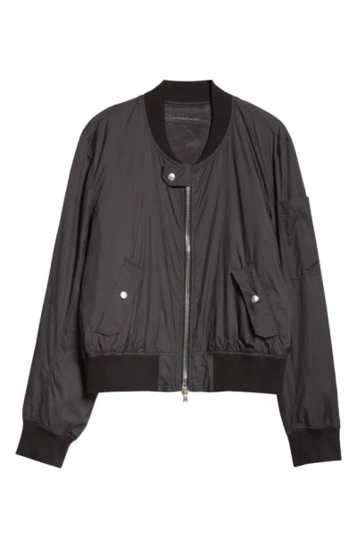 Jkeefer Three-pocket Cotton Bomber Jacket In Black