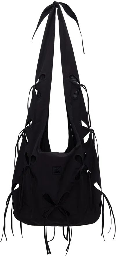 J.kim Black Chilla Petal Bale Bag