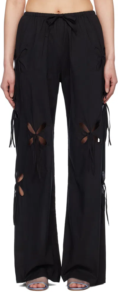 J.kim Black Chilla Undershort Lounge Pants