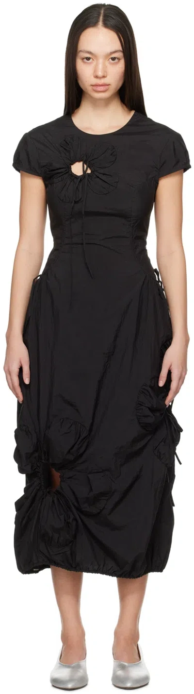 J.kim Black Flower Maxi Dress