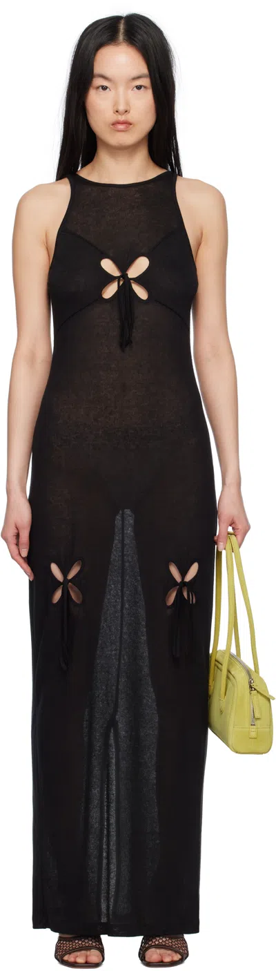 J.kim Black Petal Maxi Dress