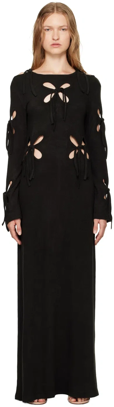 J.kim Black Petal Maxi Dress