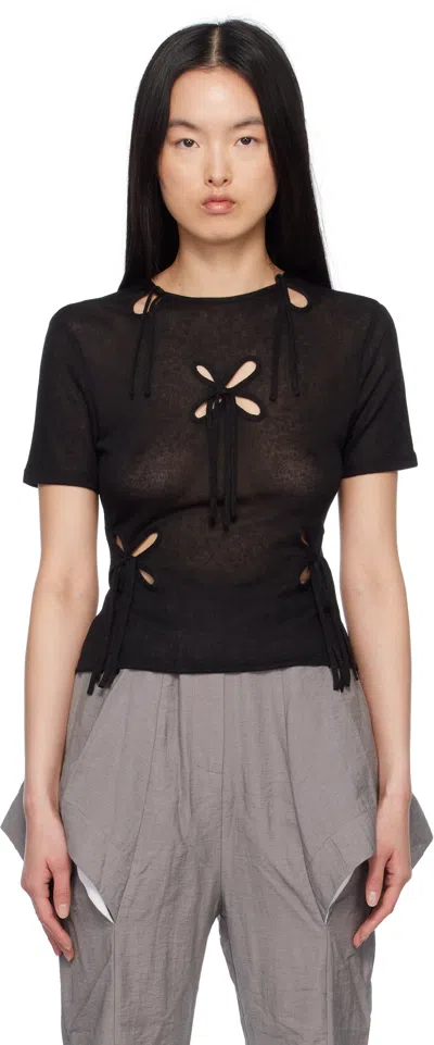 J.kim Black Petal T-shirt