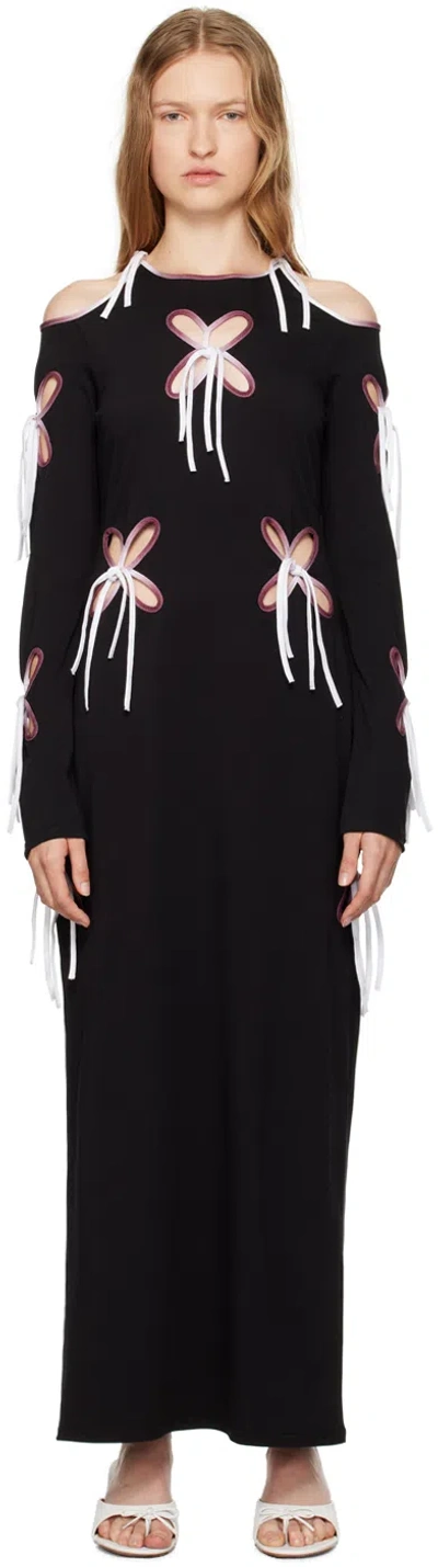 J.kim Black Yin Yang Midi Dress