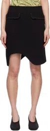 J.kim Black Ying-yang Pencil Midi Skirt In Black