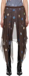 J.kim Brown Anton Belinskiy Edition Spotlight Midi Skirt In Brown