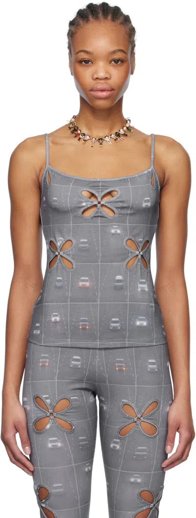 J.kim Gray Auto Camisole In Grey