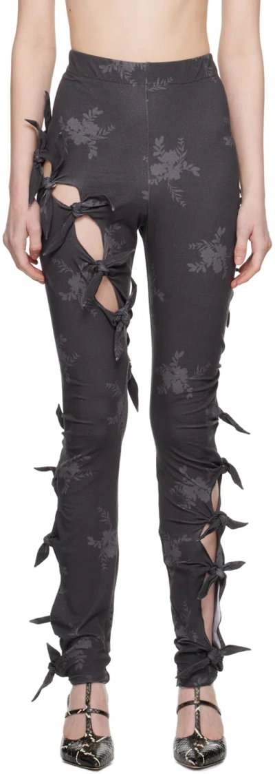 J.kim Gray Bale Leggings In Dark Grey/black