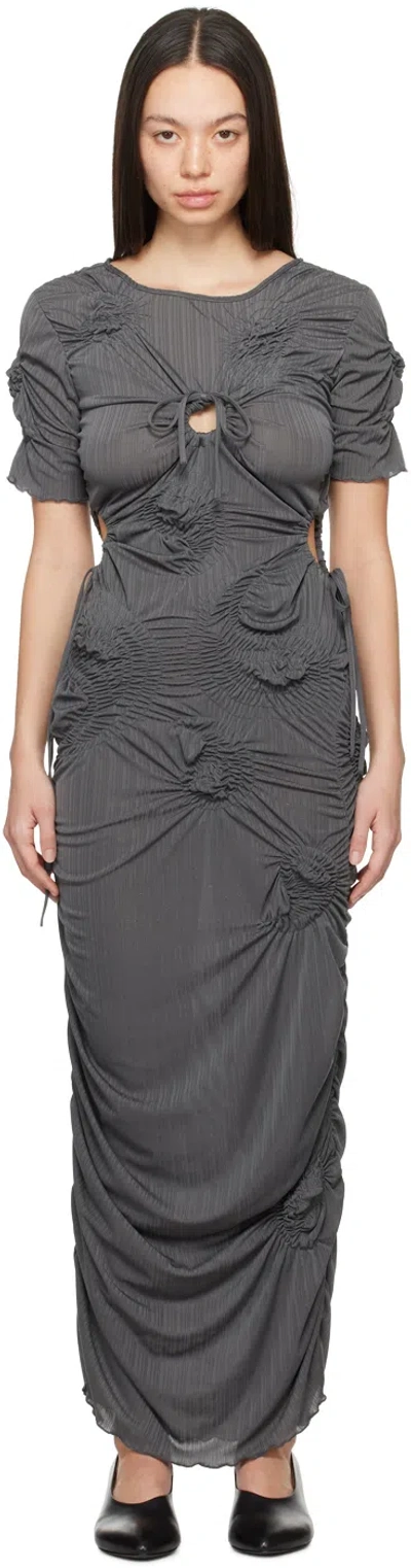 J.kim Gray Markiza Maxi Dress In Dark Grey | ModeSens