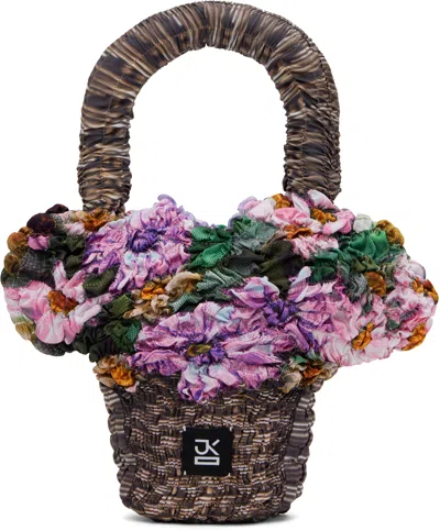 J.kim Multicolor Small Tote Basket Bag In Lilac