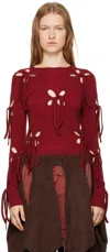 J.KIM RED PETAL T-SHIRT