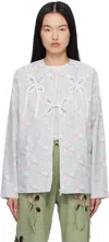 J.kim White Petal Jacket In White-multi