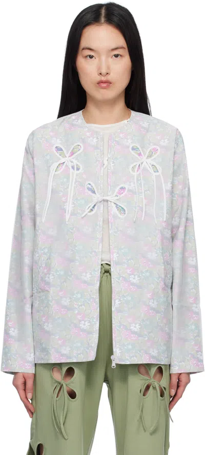 J.kim White Petal Jacket In White-multi