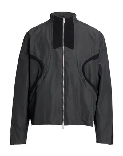 J.l - A.l _j. L - A. L_ Man Jacket Charcoal Size L Cotton, Polyamide In Green
