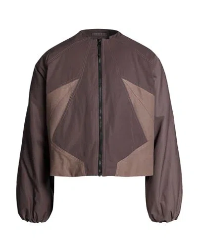 J.l - A.l _j. L - A. L_ Man Jacket Taupe Size L Polyester, Cotton In Gray