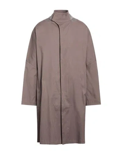 J.l - A.l _j. L - A. L_ Man Overcoat & Trench Coat Grey Size L Cotton, Elastane In Gray
