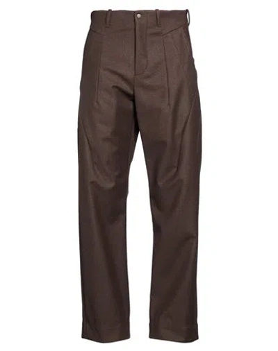 J.l - A.l _j. L - A. L_ Man Pants Dark Brown Size M Virgin Wool