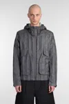 J.l-a.l Eon Jacket Casual Jacket In Grey Cotton In Grey