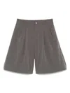 J.l-a.l Mica Short Shorts In Grey Polyester In Brown