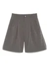 J.l-a.l Mica Short Shorts In Grey Polyester