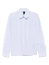 J.l-a.l Palaeo Shirt Shirt In Cyan Cotton