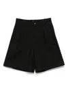 J.l-a.l Static Short Shorts In Black Cotton