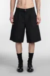 J.l-a.l Static Short Shorts In Black Cotton In Black