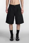 J.l-a.l Static Short Shorts In Black Cotton In Black