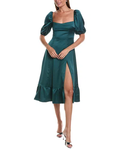 Jl Luxe A-line Dress In Green